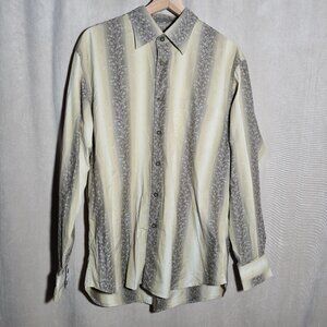 Men's long sleeve shirt size L Island Soft color green